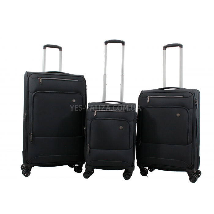 Чемодан большой L ткань чёрный 80х45.5х30+5см/96л/3.9кг/ 835 Airtex, фото 8