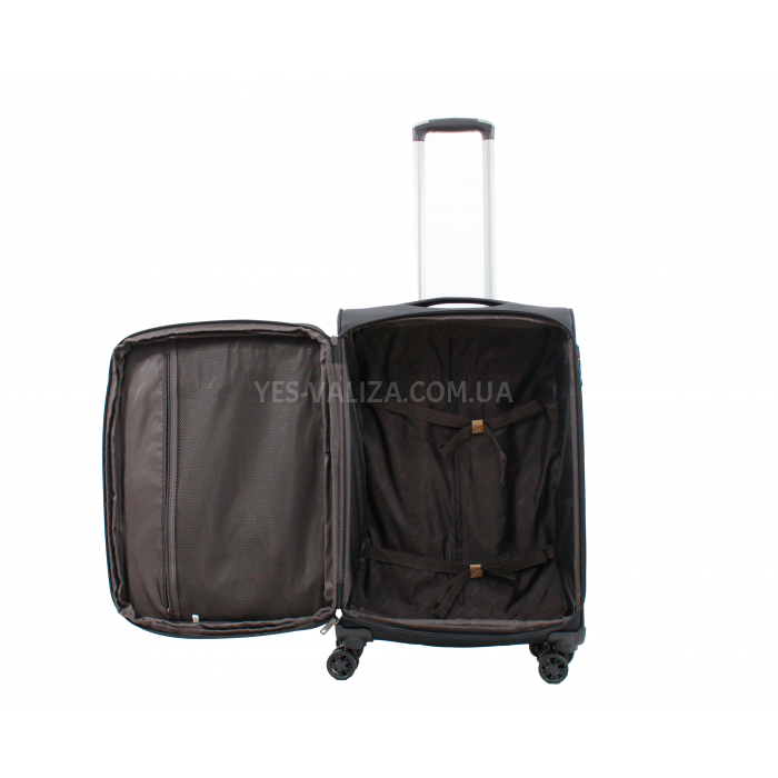Валіза середня M тканина чорна 68х43х27(+5)см/68л/3.4кг/ 835 Airtex, фото 9