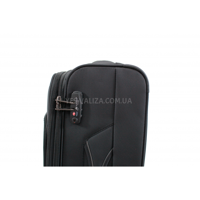 Чемодан ручная кладь S ткань чёрный 55х35х22см/38л/2.75кг/Airtex 835, фото 7