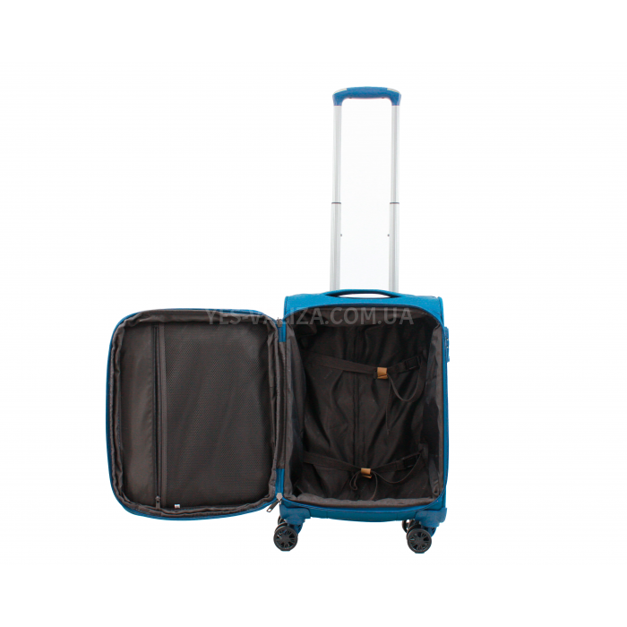 Чемодан ручная кладь S ткань синий 55х35х22см/38л/2.75кг/Airtex 835, фото 9