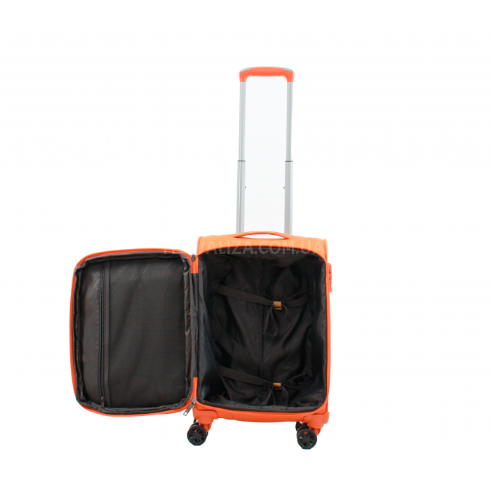 Чемодан ручная кладь S ткань оранж 55х35х22см/38л/2.75кг/Airtex 835, фото 9
