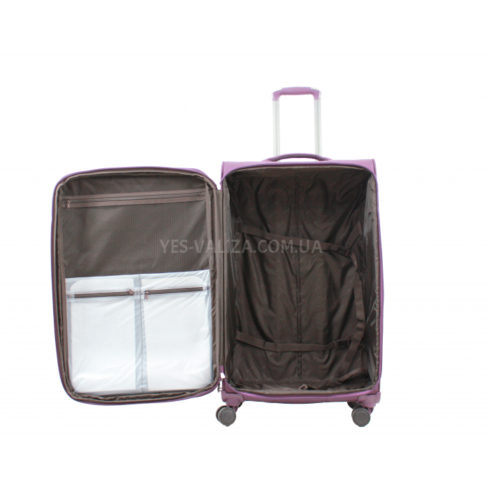 Валіза велика L тканина фіолет 80х46х29(+5)см/96л/3.8кг/Airtex 839, фото 9