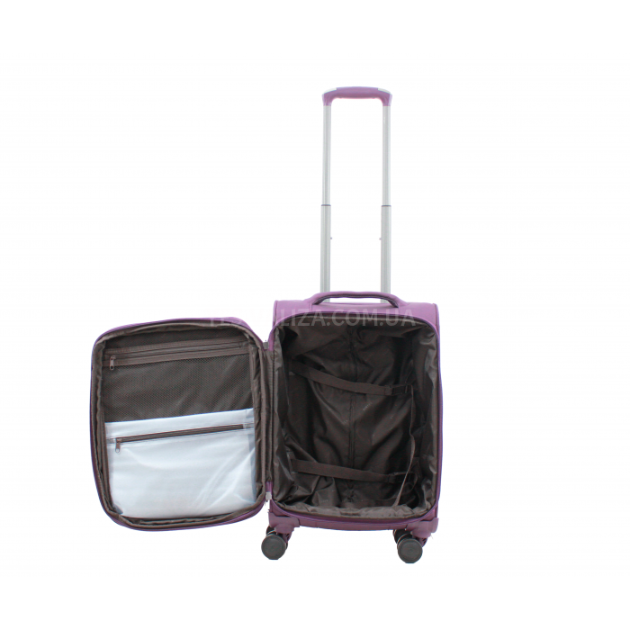 Чемодан ручная кладь S ткань фиолет 55х35х22(+5)см/38л/2.7кг/Airtex 839, фото 9