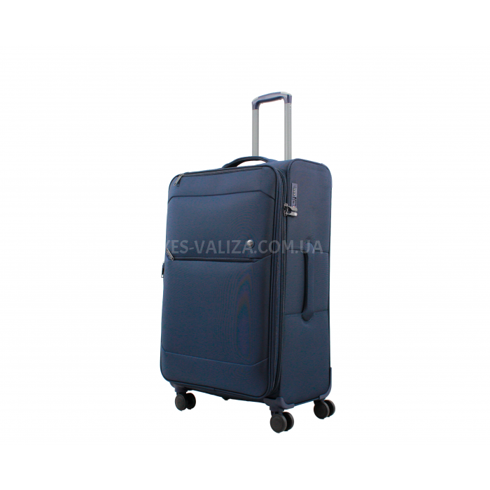 Набір валіз Франція (L M S-3шт) тканина синій/Airtex 839, фото 3