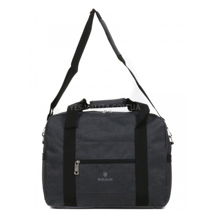 Сумка(ручная кладь) Франция серая 40х20х25см/18л/0.5кг/Worldline 861, фото 5