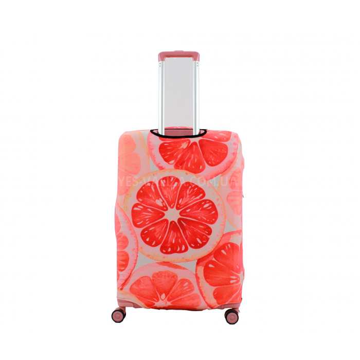 Чохол для валізи Польща великий L тканина (дайвінг) грейп/Fly 393-28, фото 3