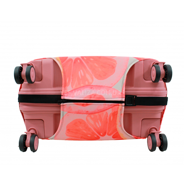 Чохол для валізи Польща великий L тканина (дайвінг) грейп/Fly 393-28, фото 5