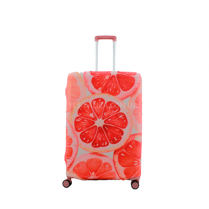 Чохол для валізи Польща великий L тканина (дайвінг) грейп/Fly 393-28, фото 1