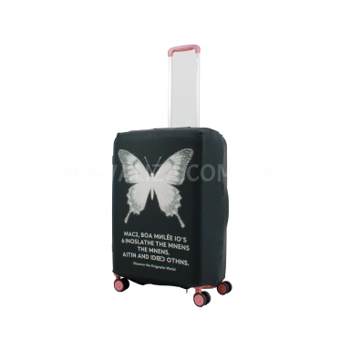 Чохол для валізи Польща середній М (дайвінг) метелик/Fly 342-24