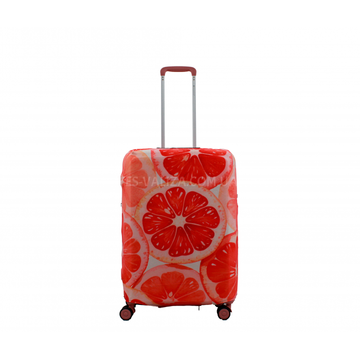 Чохол для валізи Польща середній М (дайвінг) грейп/Fly 393-24, фото 3