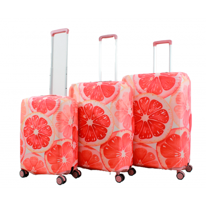 Чохол для валізи Польща середній М (дайвінг) грейп/Fly 393-24, фото 7