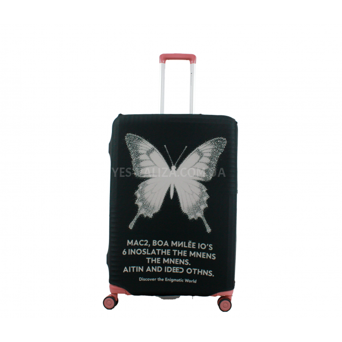 Чехол для чемодана Польша большой L ткань (дайвинг) бабочка/Fly 342-28, фото 2