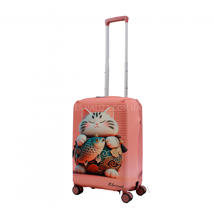 Чохол для валізи Польща малий S (дайвінг) кіт/Fly 816-20, фото 1