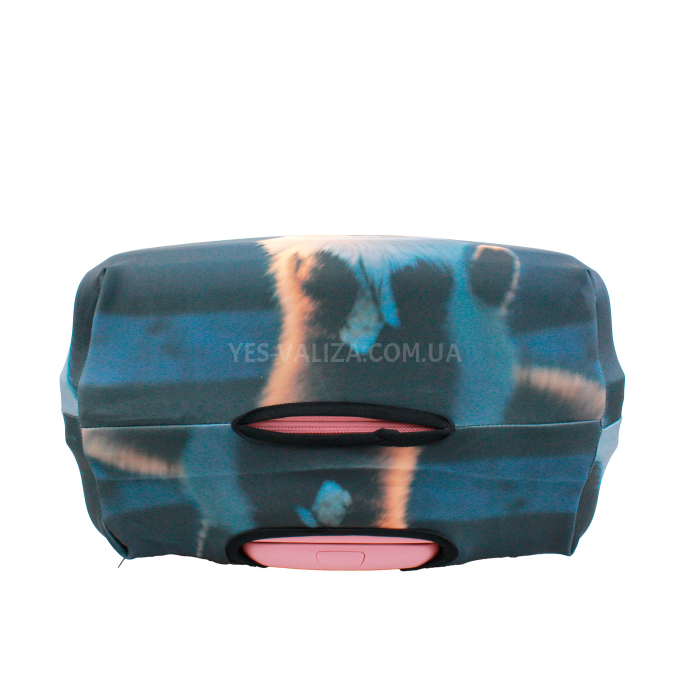 Чехол для чемодана Польша средний М ткань (дайвинг) коты /Fly 556-24, фото 5