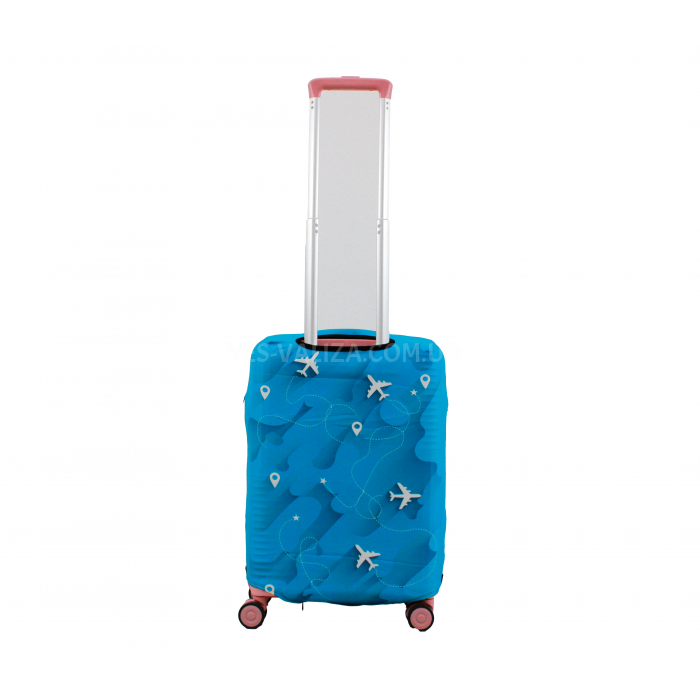 Чохол для валізи Польща малий S (дайвінг) плейн /Fly 578-20, фото 3