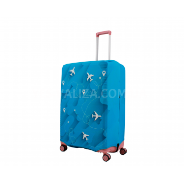 Чехол для чемодана Польша большой L ткань (дайвинг) плейн /Fly 578-28