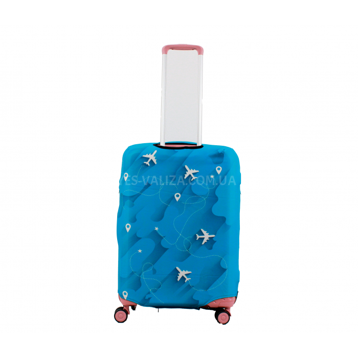 Чехол для чемодана Польша средний М ткань (дайвинг) плейн /Fly 578-24, фото 4