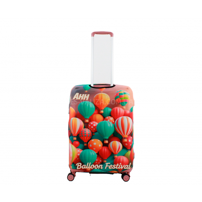 Чохол для валізи Польща середній М (дайвінг) кулі /Fly 037-24, фото 3