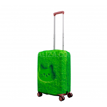 Чехол для чемодана Польша малый S ткань (дайвинг) газон /Fly 647-20
