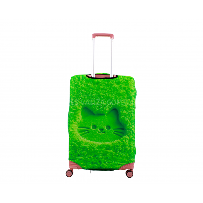 Чохол для валізи Польща великий L тканина (дайвінг) газон /Fly 647-28, фото 3