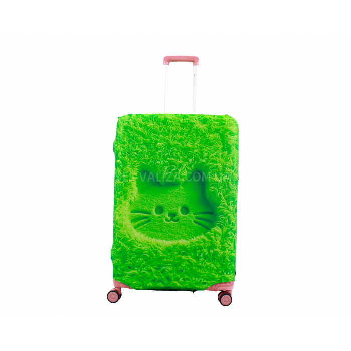 Чехол для чемодана Польша большой L ткань (дайвинг) газон /Fly 647-28, фото 2