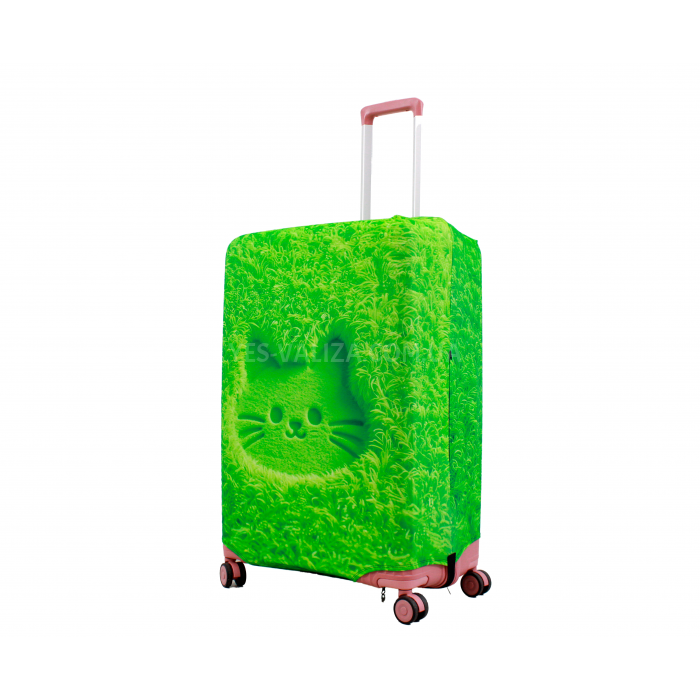 Чехол для чемодана Польша большой L ткань (дайвинг) газон /Fly 647-28, фото 1