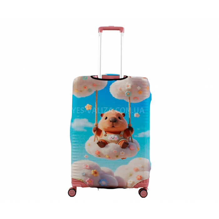 Чехол для чемодана Польша большой L ткань (дайвинг) хомяк /Fly 263-28, фото 3