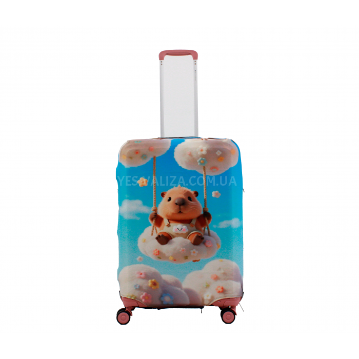 Чохол для валізи Польща середній М (дайвінг) хомяк /Fly 263-24, фото 2