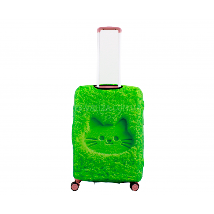 Чехол для чемодана Польша средний М ткань (дайвинг) газон /Fly 647-24, фото 2