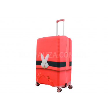 Чохол для валізи Польща великий L тканина (дайвінг) заєць /Fly 435-28