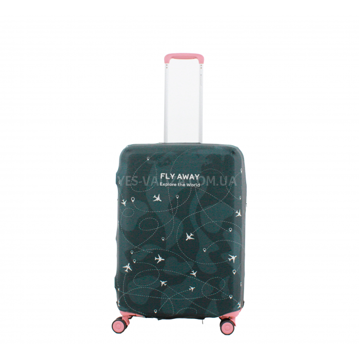 Чохол для валізи Польща середній М (дайвінг) плейн /Fly 901-24, фото 2