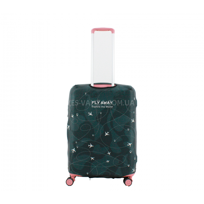 Чехол для чемодана Польша средний М ткань (дайвинг) плейн /Fly 901-24, фото 3