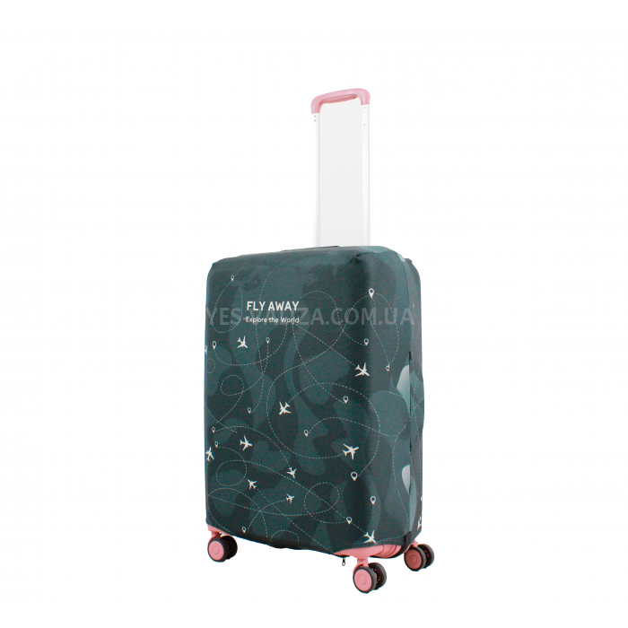 Чехол для чемодана Польша средний М ткань (дайвинг) плейн /Fly 901-24, фото 1