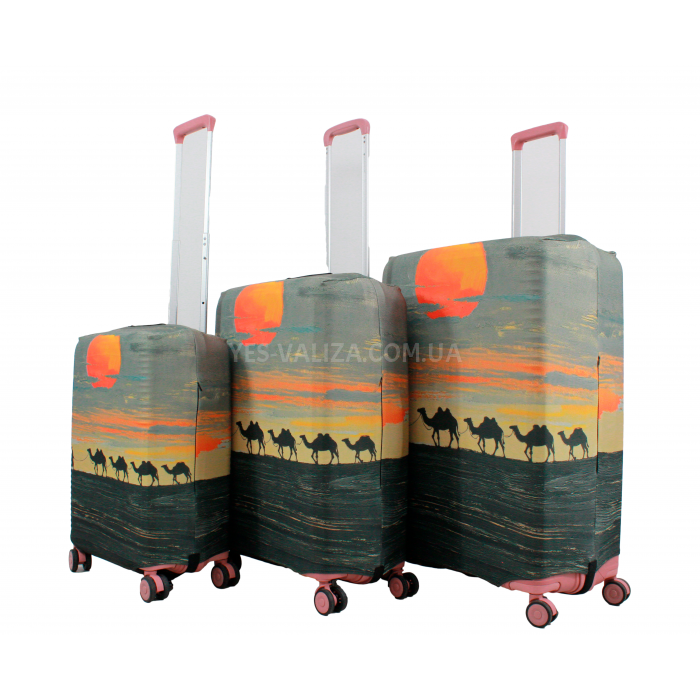 Чехол для чемодана Польша средний М ткань (дайвинг) египет /Fly 195-24, фото 7