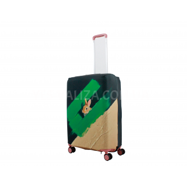 Чехол для чемодана Польша средний М ткань (дайвинг) заяц /Fly 836-24