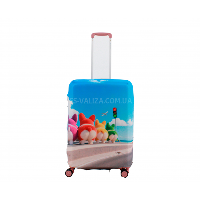 Чохол для валізи Польща середній М (дайвінг) коргі /Fly 198-24, фото 2