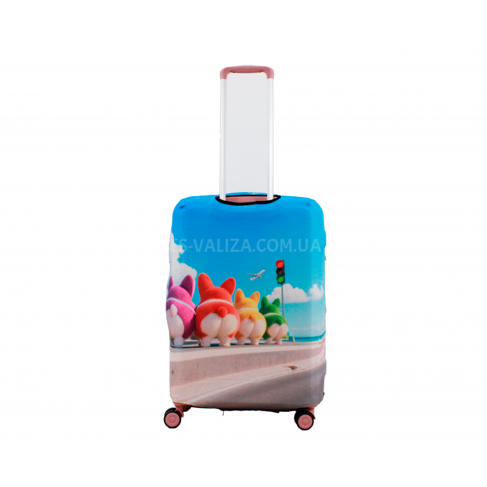 Чохол для валізи Польща середній М (дайвінг) коргі /Fly 198-24, фото 3