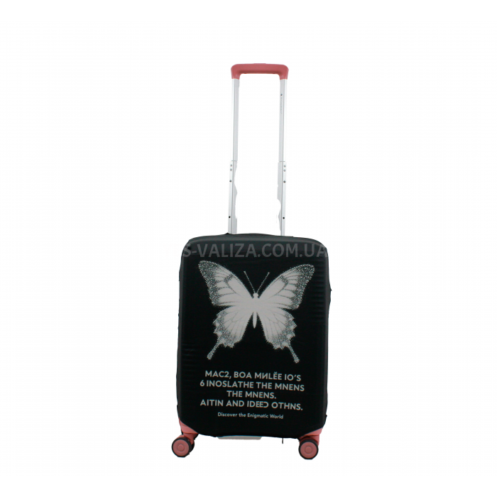 Чохол для валізи Польща малий S тканина (дайвінг) FLY 342-20 метелик, фото 4