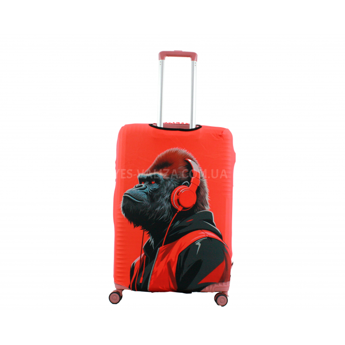 Чохол для валізи Польща великий L тканина (дайвінг) горила /Fly 498-28, фото 2