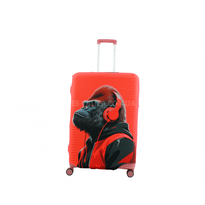 Чохол для валізи Польща великий L тканина (дайвінг) горила /Fly 498-28, фото 3