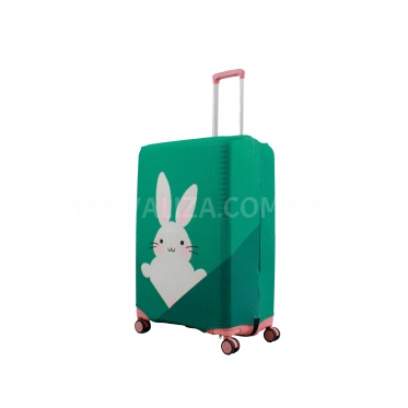 Чехол для чемодана Польша большой L ткань (дайвинг) заяц /Fly 285-28