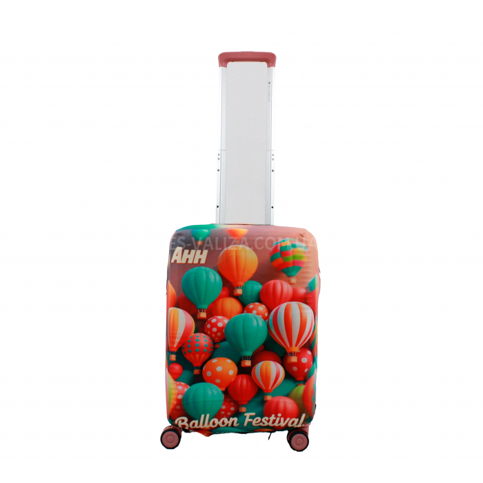 Чохол для валізи Польща малий S тканина (дайвінг) FLY 037-20 кулі, фото 3