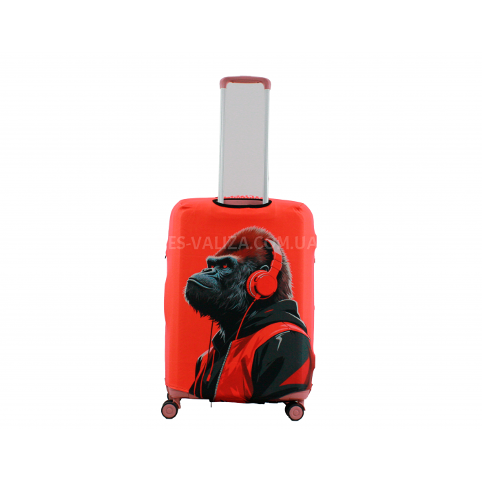Чехол для чемодана Польша средний М ткань (дайвинг) горила /Fly 498-24, фото 3