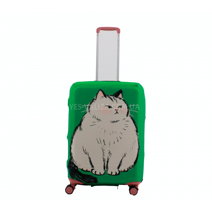 Чохол для валізи Польща середній М (дайвінг) кіт /Fly 831-24, фото 3