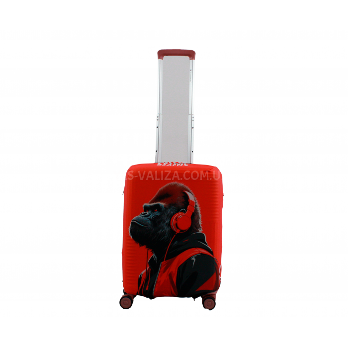Чехол для чемодана Польша малый S ткань (дайвинг) FLY 498-20 горила, фото 2