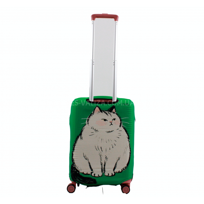 Чехол для чемодана Польша малый S ткань (дайвинг) FLY 831-20 кот, фото 3