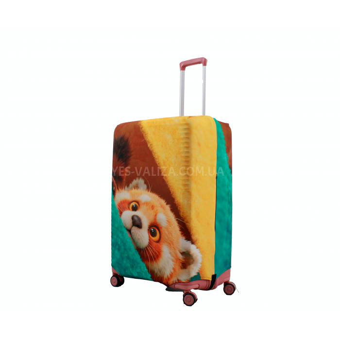 Чохол для валізи Польща великий L тканина (дайвінг) звірі /Fly 093-28, фото 1