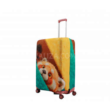 Чехол для чемодана Польша большой L ткань (дайвинг) звери /Fly 093-28