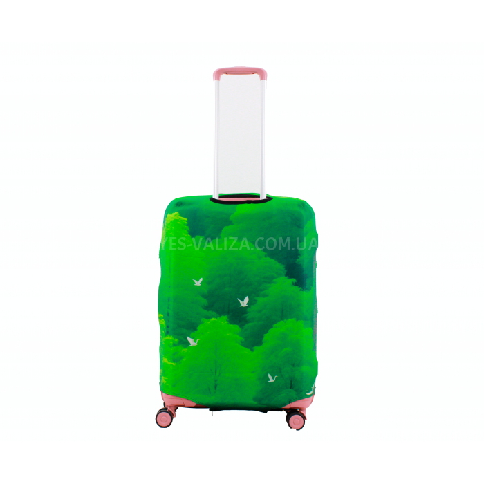 Чохол для валізи Польща середній М (дайвінг) ліс /Fly 043-24, фото 2