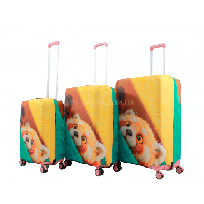 Чохол для валізи Польща малий S (дайвінг) звірі /Fly 093-20, фото 6